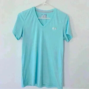 Under Armor Heat Gear Semi-Fitted V-Neck Short Sleeve Women’s Med